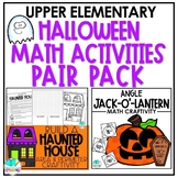 Halloween Math Activities PAIR PACK for Upper Elementary