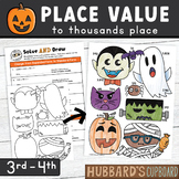 Halloween Math Place Value to 1,000 / Activities - Workshe