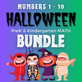 Halloween Math Activities PreK Numbers No-prep Printables BUNDLE
