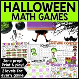 Halloween Math Games & Activities - No Prep Math Centers