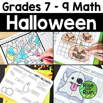 Preview of Halloween Math Activities for 7th, 8th, 9th Grade