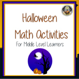 Halloween Math Activities for Middle Level Learners