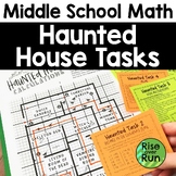Halloween Math Activities for Middle School with Haunted H