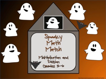 Preview of Halloween Math Activities for Multiplication and Division