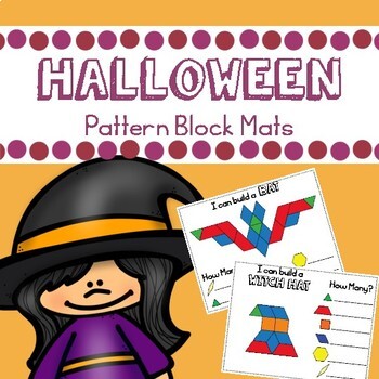 Preview of Halloween Math Activities with Pattern Blocks