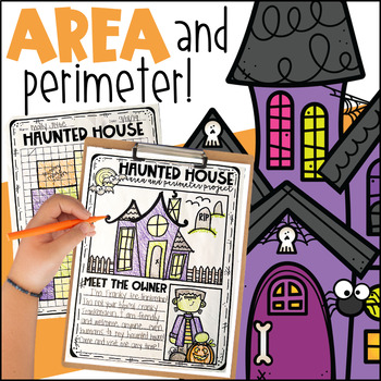 Preview of Halloween Math Activity - Area and Perimeter