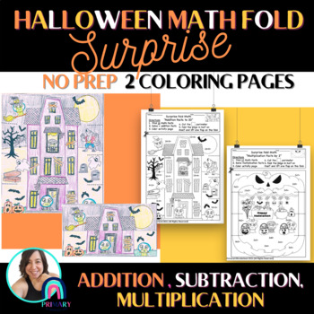 Preview of Halloween Math Activity Coloring Page
