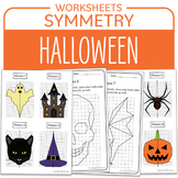 Halloween Symmetry Math Activity Ghost Pumpkin Bat Math Centers