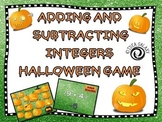 Halloween Math Activity - Integers