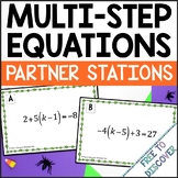 Halloween Math Activity for Middle School | Solving Multis