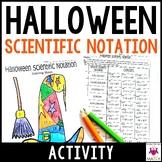 Halloween Math Activity Worksheet Scientific Notation