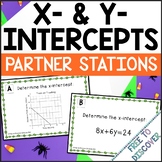Halloween Math Activity for Middle School | x- and y-Intercepts