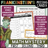 Halloween Math Activity for October - 1st, 2nd and 3rd Gra
