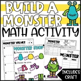 Halloween Math Addition Craftivity - Build a Monster