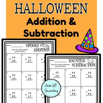 Preview of Halloween Math Addition and Subtraction - 2nd and 3rd Grade