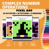 Halloween: Complex Number Operations Pixel Art Activity