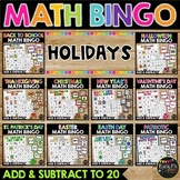 St. Patricks Day Math Bingo Addition and Subtraction to 20