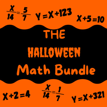 Preview of Halloween Math Bundle | 6th and 7th Grade Activities/Centers