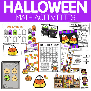 Preview of Halloween Math Bundle (First Grade)