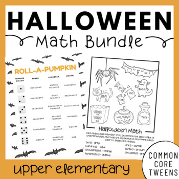 Preview of Halloween Math Bundle (Upper Elementary)
