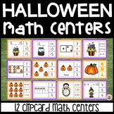 Halloween Math Center Clip Cards 12 Sets