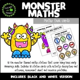 Halloween Math Center Task Cards for Pre-K -  Monster Math