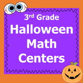 Halloween Math Centers 3rd Grade *Common Core*