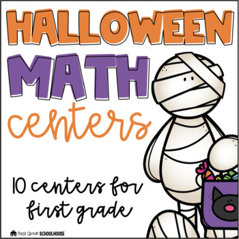 Preview of Halloween Math Centers First Grade