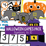 Halloween Math Games for Numbers to Ten