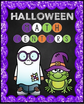 Preview of Halloween Math Centers Near Doubles Fact Families Odd and Even More or Less