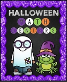 Halloween Math Centers Near Doubles Fact Families Odd and 