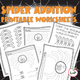 Halloween Math Centers Printable Addition Worksheets