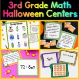 3rd Grade Halloween Math Centers | Print and Digital for D