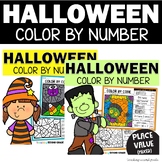Halloween Math Color Code Place Value Expanded Form Unit F