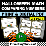 Comparing Numbers Game 2nd 3rd Grade Halloween Math Activi