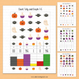 Halloween Math Count and Graph I Spy Worksheet Tally Fall 