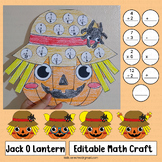 Halloween Math Craft Jack O Lantern Addition Activities Sc