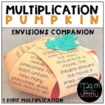 Preview of Thanksgiving Math Craft - Multiplication