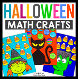 Halloween Math Crafts | Witch Mummy Black Cat Activities