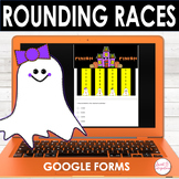 Halloween Math - Digital Rounding Racers - Rounding to the