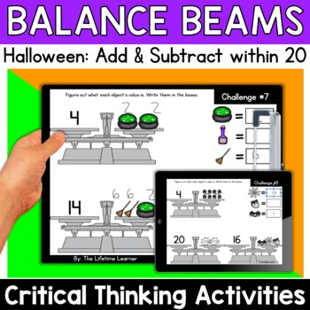 Preview of Halloween Logic Puzzles 2nd Grade Brain Teasers Fast Finishers Math Enrichment