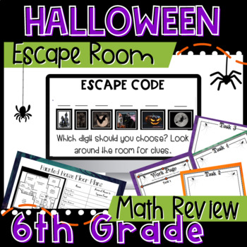 Preview of Math Activities for Halloween | Halloween Math Activities Middle School