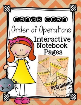 Preview of Halloween Math Freebie Order of Operations Interactive Notebook
