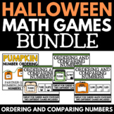 Halloween Math Game Bundle | Ordering Numbers | Comparing 
