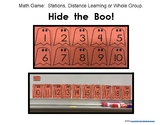 Halloween Math Game-Hide the Boo! Teens, 2 digit or 1-10, 