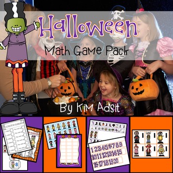 Preview of Halloween Math Game Pack - Games for Centers and Large Group