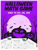 Halloween Math Game: Race to 100, 120, 200