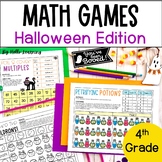 Halloween Math Games - 4th Grade Printable Math Games