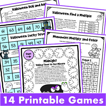 Fun Halloween Math Activities: 4Th Grade Games With Spiders, Ghosts, Bats & More