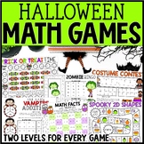 Halloween Math Games & Activities - No Prep Math Centers